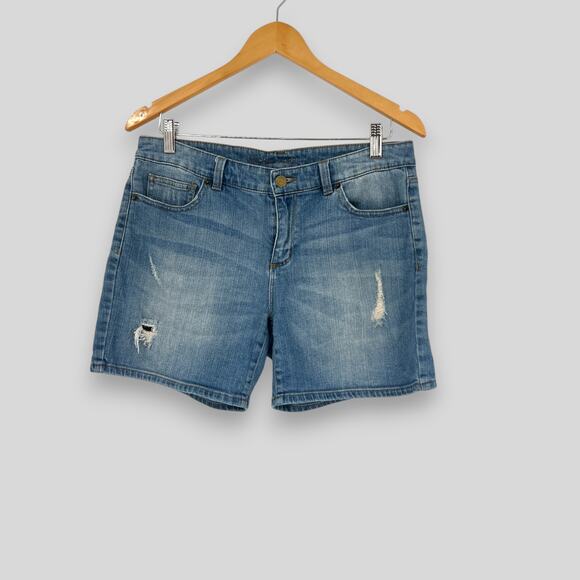 Michael Kors Distressed Denim Jean Shorts Women's Size 6 - Picture 6 of 6